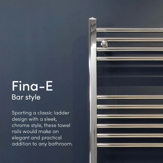 Ecostrad Fina-E IQ WiFi Electric Towel Rail - Chrome 300w (500 X 1100mm) 8 Ecostrad Fina-E IQ WiFi Electric Towel Rail - Chrome 300w (500 X 1100mm) - Image 6