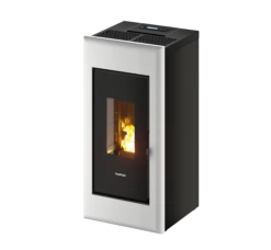 Freepoint One 7 White Freestanding Pellet Stove, Eco Design Approved, Defra Approved(Freepoint One 7 Freestanding Pellet Stove Eco Design Approved Defra Approved)