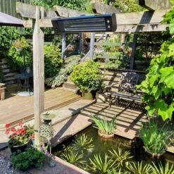 Ecostrad Apex Infrared Patio Heater - Black 1.8kw With Remote -Gr8fires 20200731 151843