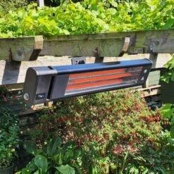 Ecostrad Apex Infrared Patio Heater - Black 1.8kw With Remote