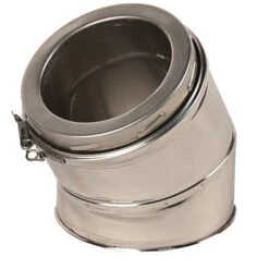 5 Inch (125mm)Twin Wall 30 Degree Bend Inc Locking Band(5 Inch Twin Wall 30 Degree Bend)