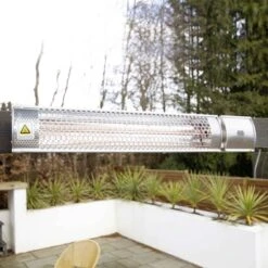 Ecostrad Sunglo Infrared Patio Heater - Silver 2kW With Remote -Gr8fires 401a9575 1