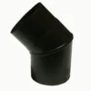 6 Inch 45 Degree Plain Black Flue Elbow(6 Inch 45 Degree Plain Black Flue Elbow) -Gr8fires 45 degree flue bend 3