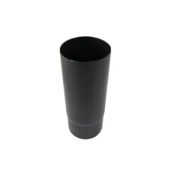 0.25 Metre Straight 6 Inch Plain Black Flue Section(0 25 Metre Straight 6 Inch Plain Black Flue Section)