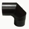 4 Inch 90 Degree Black Flue Elbow With Door(4 Inch 90 Degree Black Flue Elbow With Door)