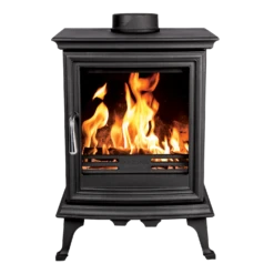 Mazona Bedford 5kW Stove, Multifuel, Woodburning, Freestanding, Eco Design Approved, Defra Approved(Mazona Bedford Eco 5kw Freestanding Wood Burning Multifuel Stove) -Gr8fires AshfordEco5 Straight copy