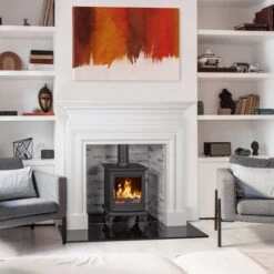 Mazona Bedford 5kW Stove, Multifuel, Woodburning, Freestanding, Eco Design Approved, Defra Approved(Mazona Bedford Eco 5kw Freestanding Wood Burning Multifuel Stove) -Gr8fires Ashfordw WallaceSurroundRoomset