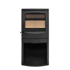 Mazona Eco Crewe 5kW Stove, Multifuel, Woodburning, Log Store, Freestanding, Eco Design Approved, Defra Approved(Mazona Eco Crewe 5kw Log Store Multifuel Woodburning Stove) -Gr8fires CallanLSAngle8