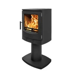 Mazona Eco Crewe 5kW Stove, Multifuel, Woodburning, Pedestal, Freestanding, Eco Design Approved, Defra Approved(Mazona Eco Crewe 5kw Pedestal Multifuel Woodburning Stove) -Gr8fires CallanPAngle3