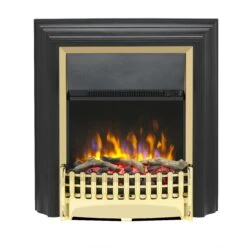 Dimplex Kingsley Deluxe 2kW Electric Inset Stove Brass, Optiflame(Dimplex Kingsley Deluxe 2kw Electric Inset Stove)