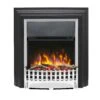 Dimplex Kingsley Deluxe 2kW Electric Inset Stove Chrome, Optiflame(Dimplex Kingsley Deluxe 2kw Electric Inset Stove Copy) -Gr8fires DimplexKingsleyDeluxeChromeOptfilameLogSolusHeadOn