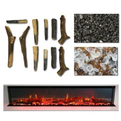 Ezee Glow 72'' Celestial Built-In Media Wall Electric Fire(Ezee Glow 72 Celestial Built In Electric Fire) -Gr8fires EnhancedLogs72Inch c890c709 4a59 4827 910f 450953cb7839