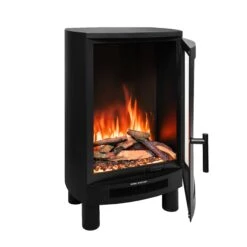 Ezee Glow E-Solera Electric Freestanding Stove 1.9kW(Ezee Glow E Solera Electric Freestanding Stove 1 9kw 1) -Gr8fires Fire10.1sideopen