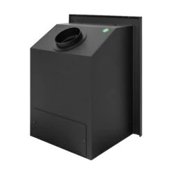 Mazona Clovelly 400 5kW 3 Sided Glass Trim Stove, Multifuel, Woodburning, Cassette, Inset, Eco Design Approved, Defra Approved(Mazona Clovelly 400 Cassette Stove) -Gr8fires Kinsale400Angle4