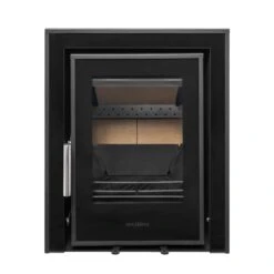 Mazona Clovelly 400 5kW 3 Sided Glass Trim Stove, Multifuel, Woodburning, Cassette, Inset, Eco Design Approved, Defra Approved(Mazona Clovelly 400 Cassette Stove) -Gr8fires Kinsale400Angle7
