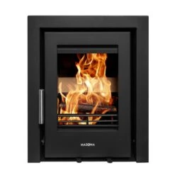 Mazona Clovelly 400 5kW Steel 3 Sided Trim Stove, Multifuel, Woodburning, Cassette, Inset, Eco Design Approved, Defra Approved(Mazona Clovelly 400 5kw Steel 3 Sided Trim Stove Multifuel Woodburning Cassette Inset Eco Design Approved Defra Approved)