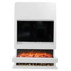 Ezee Glow Celestial 50" Electric Fire Self Build Media Wall Kit(Ezee Glow Celestial 50 Electric Fire Self Build Media Wall Kit) -Gr8fires MEdiaWallAngle1 1