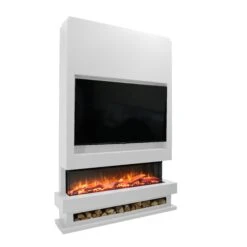 Ezee Glow Celestial 72" Electric Fire Self Build Media Wall Kit(Ezee Glow Celestial 72 Electric Fire Self Build Media Wall Kit) -Gr8fires Media Wall Angle 2 2
