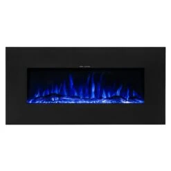 Ezee Glow Mini Zara Metal Frame Wall Mounted Or Recessed / Built-In Electric Fire(Ezee Glow Mini Zara Metal Wall Mounted Or Recessed Built In Electric Fire) 10 Ezee Glow Mini Zara Metal Frame Wall Mounted Or Recessed / Built-In Electric Fire(Ezee Glow Mini Zara Metal Wall Mounted Or Recessed Built In Electric Fire) -Gr8fires Metal Zara 42 Blue Flame