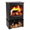 Mazona Rye Eco 7kW Multifuel Woodburning Stove, With Log Store, Freestanding, Eco Design Approved, Defra Approved(Mazona Rye Eco 7kw Stove Log Store) -Gr8fires Newport7Logbox Angled2 84022bfb 0846 4482 aaf1 e1ebfd56ef98