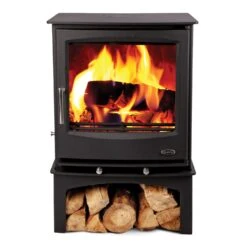 Mazona Rye Eco 7kW Multifuel Woodburning Stove, With Log Store, Freestanding, Eco Design Approved, Defra Approved(Mazona Rye Eco 7kw Stove Log Store) -Gr8fires Newport7Logbox Straight da7b496a 5001 4a8a 82f3 fd85e77c3ae9