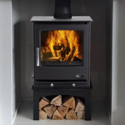 Mazona Rye 5kW Multifuel Woodburning Stove, Freestanding, Eco Design Approved, Defra Approved(Mazona Rye 5kw Eco Design Multi Fuel Stove) -Gr8fires NewportRyewithlogstore tight 2d43eb40 bb86 4180 884b cc36565885a3