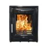 Mazona Dedham 5kW Stove Enamel Black, Multifuel, Woodburning, Inset, Eco Design Approved, Defra Approved(Mazona Dedham 5kw Stove Enamel Black Multifuel Woodburning Inset Eco Design Approved Defra Approved) -Gr8fires Portland5EnamelBlackAngle4