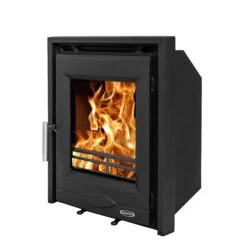 Mazona Dedham 7kW Stove, Multifuel, Woodburning, Inset, Eco Design Approved, Defra Approved(Mazona Dedham 7kw Eco Inset Multifuel Woodburning Stove) -Gr8fires Portland7Angle2