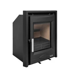 Mazona Dedham 7kW Stove, Multifuel, Woodburning, Inset, Eco Design Approved, Defra Approved(Mazona Dedham 7kw Eco Inset Multifuel Woodburning Stove) -Gr8fires Portland 7 Angle 6