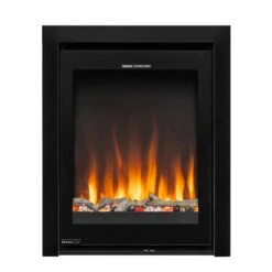 Ezee Glow Pulse Black Inset Electric Fire With Glass Trim(Ezee Glow Pulse Black Inset Electric Fire)