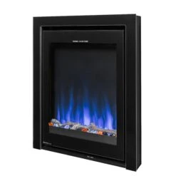 Ezee Glow Pulse Black Inset Electric Fire With Glass Trim(Ezee Glow Pulse Black Inset Electric Fire) -Gr8fires PulseStandardGlass4