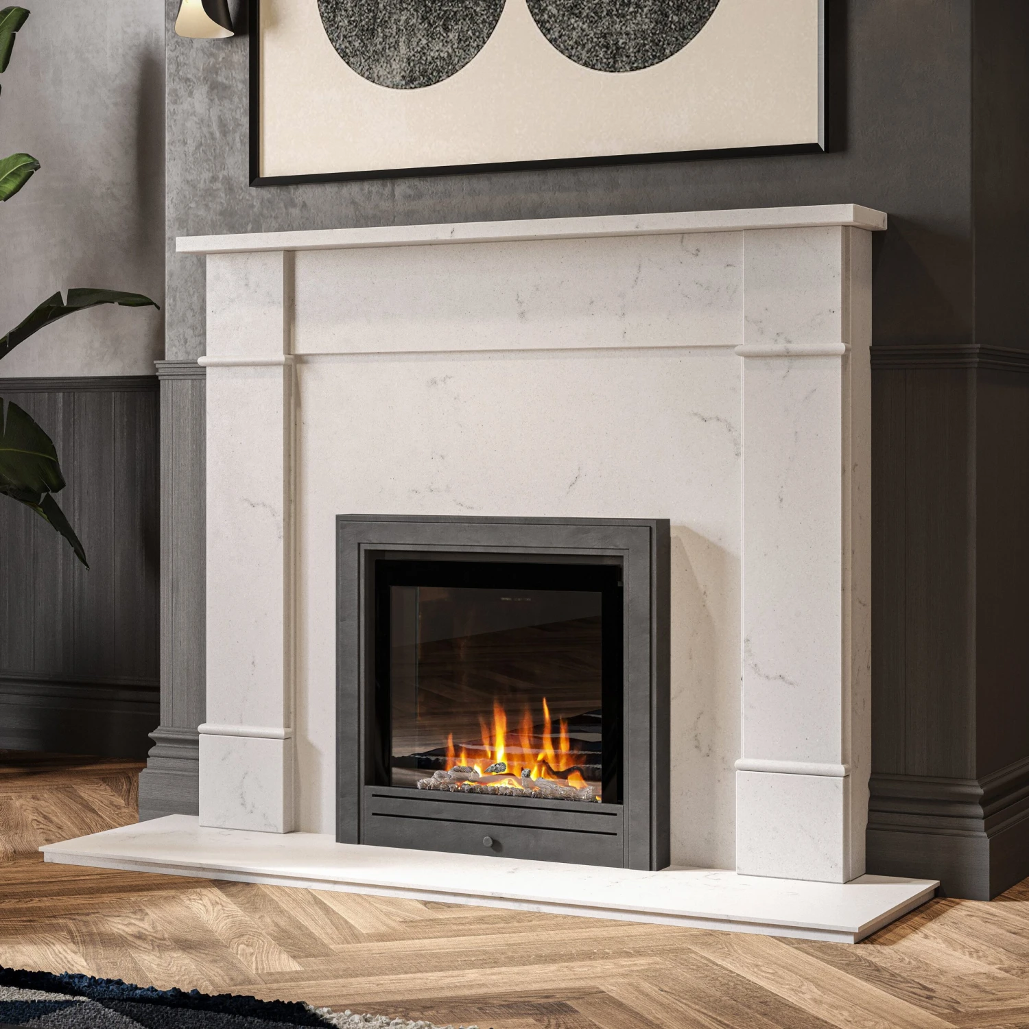 Ezee Glow Pulse Widescreen Black Inset Electric Fire With Metal Trim(Ezee Glow Pulse Widescreen Optional Metal Trim) 8 Ezee Glow Pulse Widescreen Black Inset Electric Fire With Metal Trim(Ezee Glow Pulse Widescreen Optional Metal Trim) - Image 6