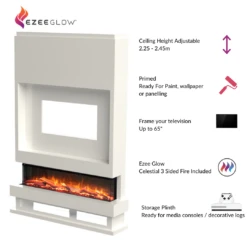 Ezee Glow Celestial 60" Electric Fire Self Build Media Wall Kit(Ezee Glow Celestial 60 Electric Fire Self Build Media Wall Kit) -Gr8fires Ripley 4 0a345951 8c37 4d91 9ebb 09e9c57ddebc