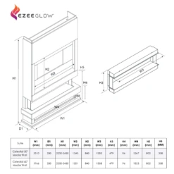 Ezee Glow Celestial 50" Electric Fire Self Build Media Wall Kit(Ezee Glow Celestial 50 Electric Fire Self Build Media Wall Kit) -Gr8fires Ripley 4 bc5afcfd 75bf 42b1 98dd 545f1880229b 1