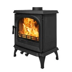 Mazona Albourne 8kW Multifuel Woodburning Stove, Freestanding, Eco Design Approved, Defra Approved(Mazona Albourne 8kw Multifuel Woodburning Stove Freestanding Eco Design Approved Defra Approved) -Gr8fires ShelbourneAngle3 348a83d4 e392 4f78 b63d 3aa0cc50f736