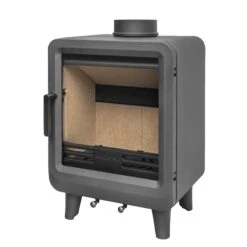 Mazona Heatwave 5kW Multifuel Woodburning Stove, Grey Freestanding Eco Design Approved, Defra Approved(Mazona Heatwave 5kw Multifuel Woodburning Stove Grey Freestanding Eco Design Approved Defra Approved) -Gr8fires Stove22.3