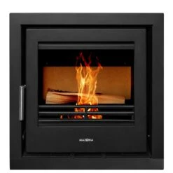 Mazona Clovelly 550 6kW Steel 4 Sided Trim Stove, Multifuel, Woodburning, Cassette, Inset, Eco Design Approved, Defra Approved(Mazona Clovelly 550 6kw Steel 4 Sided Trim Stove Multifuel Woodburning Cassette Inset Eco Design Approved Defra Approved)
