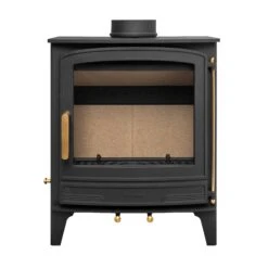 Mazona Warwick Widescreen 5kW Multifuel Woodburning Stove, Freestanding, Eco Design Approved, Defra Approved(Mazona Warwick Widescreen 5kw) -Gr8fires Wicklow WS Angle 4