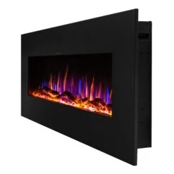 Ezee Glow Mini Zara Metal Frame Wall Mounted Or Recessed / Built-In Electric Fire(Ezee Glow Mini Zara Metal Wall Mounted Or Recessed Built In Electric Fire) 11 Ezee Glow Mini Zara Metal Frame Wall Mounted Or Recessed / Built-In Electric Fire(Ezee Glow Mini Zara Metal Wall Mounted Or Recessed Built In Electric Fire) -Gr8fires Zara Metal Side 2