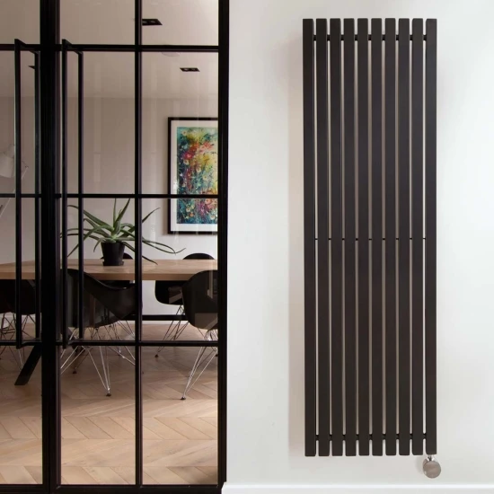 Ecostrad Adesso IQ WiFi Vertical Designer Electric Radiator - Black 1000w (390 X 1600mm) 4 Ecostrad Adesso IQ WiFi Vertical Designer Electric Radiator - Black 1000w (390 X 1600mm) - Image 2