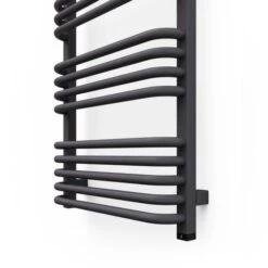 Terma Alex ONE Designer Electric Towel Rails - Grey -Gr8fires alex one 1580x50 modern grey bottom detail 2 1