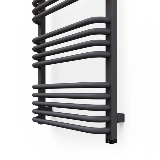 Terma Alex ONE Designer Electric Towel Rail - Grey 400w (500 X 760mm) 4 Terma Alex ONE Designer Electric Towel Rail - Grey 400w (500 X 760mm) - Image 2