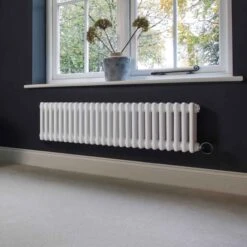 Ecostrad Allerton IQ WiFi Low Triple Column Electric Radiator - White 1000w (830 X 300mm) 12 Ecostrad Allerton IQ WiFi Low Triple Column Electric Radiator - White 1000w (830 X 300mm) -Gr8fires allerton iq triple h w 1190x300 01 2