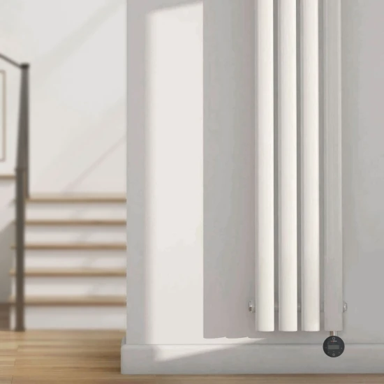 Ecostrad Allora IQ WiFi Vertical Designer Electric Radiator - White Double Panel 3 Ecostrad Allora IQ WiFi Vertical Designer Electric Radiator - White Double Panel