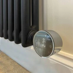 Ecostrad Allerton IQ WiFi Horizontal Double Column Electric Radiator - Anthracite 600w (605 X 600mm) -Gr8fires anthracite double iq element 1