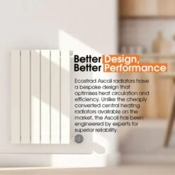 Ecostrad Ascoli IQ WiFi Designer Electric Radiator - White 300w (420 X 635mm) -Gr8fires ascoli better design better performance 5 3