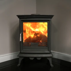 Mazona Bedford 5kW Stove, Multifuel, Woodburning, Freestanding, Eco Design Approved, Defra Approved(Mazona Bedford Eco 5kw Freestanding Wood Burning Multifuel Stove) -Gr8fires ashford333sq