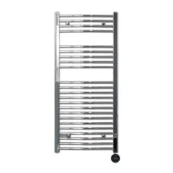 Ecostrad Fina-E IQ WiFi Electric Towel Rail - Curved Chrome 300w (500 X 1100mm) -Gr8fires b778a3a7 c023 4ed3 bb8c 86f52a069856 1