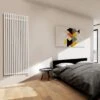 Terma Triga E Vertical Designer Electric Radiators - White -Gr8fires bedrooms