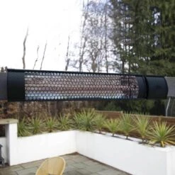 Ecostrad Sunglo Infrared Patio Heater - Black 2kW With Remote -Gr8fires black1